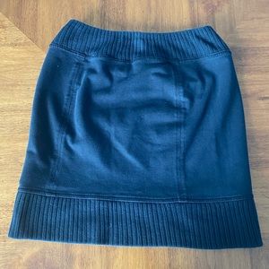 Vintage Free People black cotton knit skirt